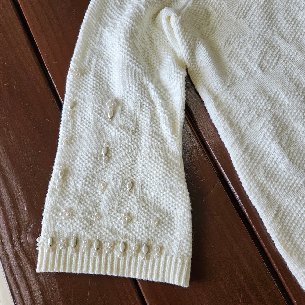 NWT Chico's Women's Embellished Mock Pullover Sweater. Size 3P/XL Petite‎ - Picture 4 of 10
